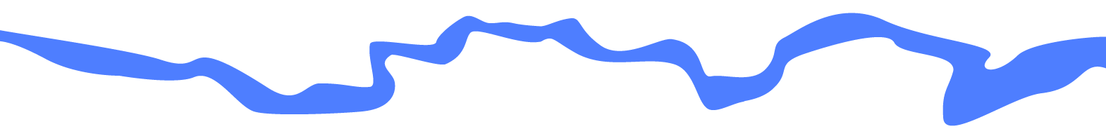 Shape of a river, dividing the text.